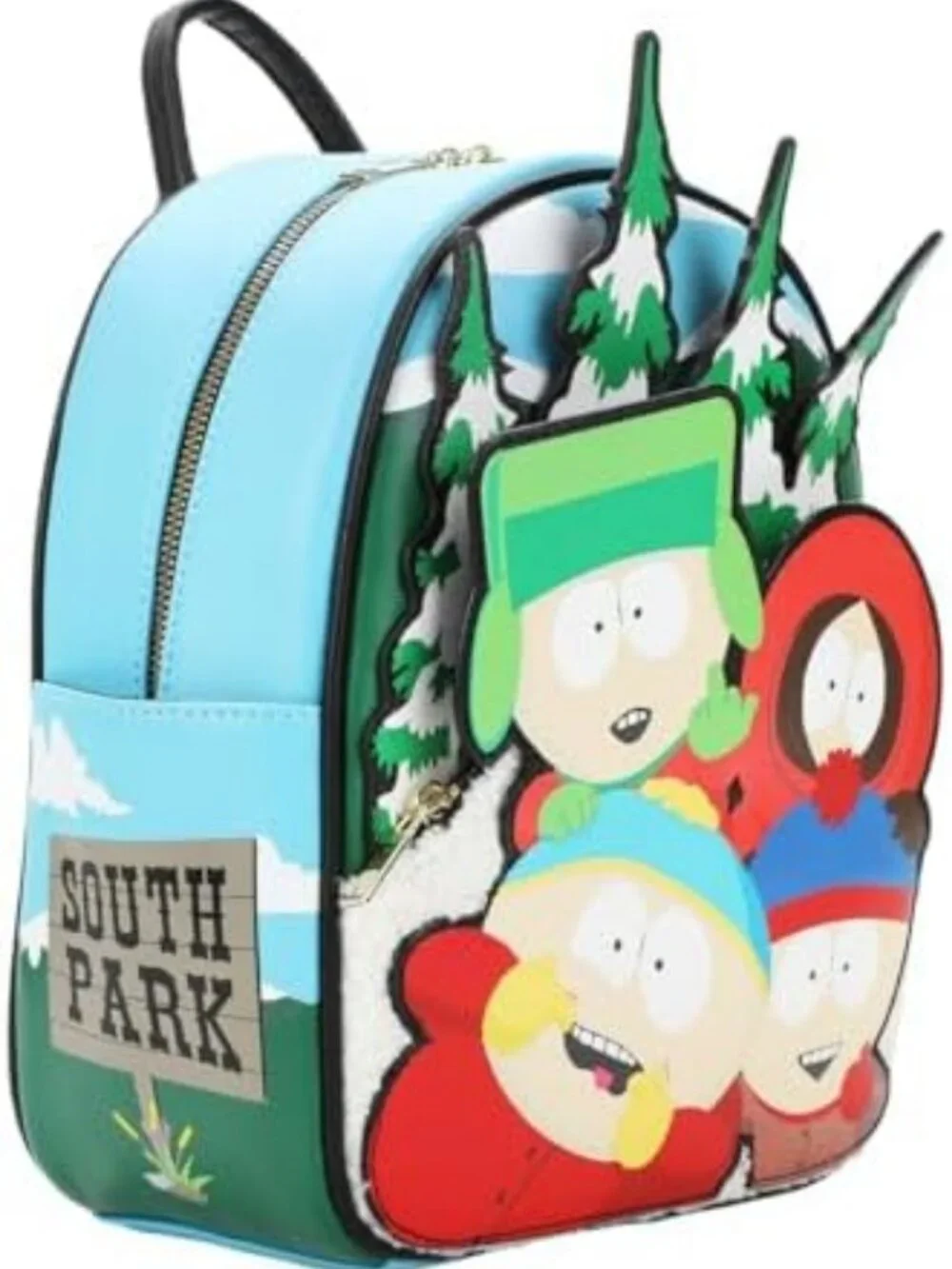South Park Mini Backpack - Stan, Kenny, Cartman & Kyle 10.5” - Fun & Functional!
